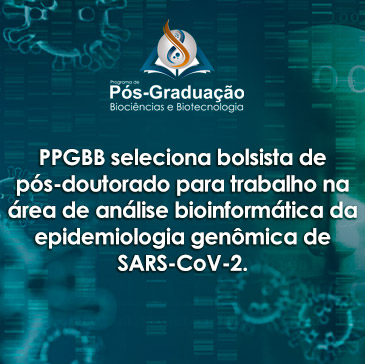 A chamada ocorre com apoio da CAPES ao PPGBB através do Edital 09/2020 – Prevenção e Combate a Surtos, Endemias, Epidemias e Pandemias.