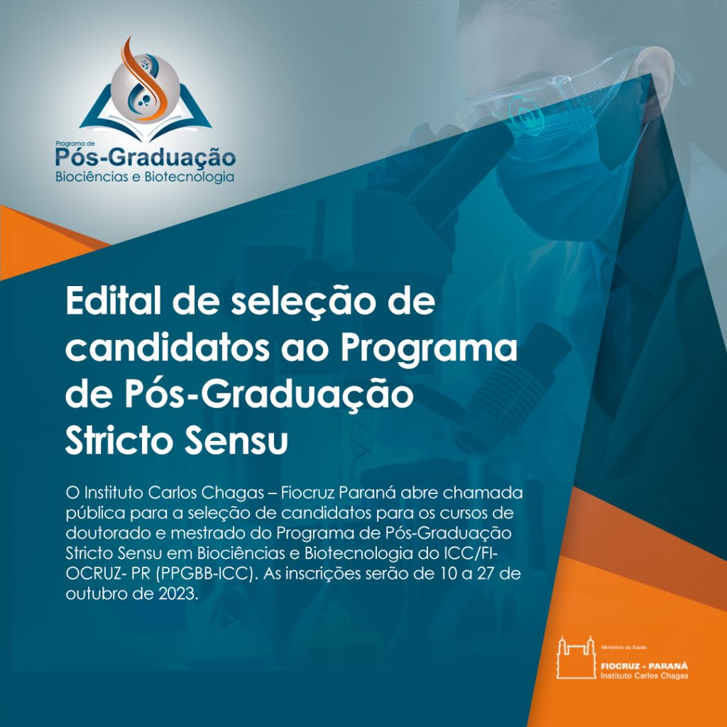 Edital de seleção de candidatos ao Programa de Pós-Graduação Stricto Sensu